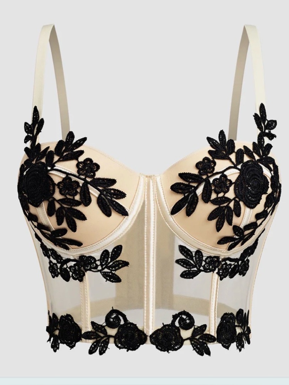 Bra - Black & Cream size 34C